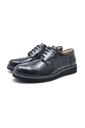 Unisex Çocuk Siyah Oxford Bağcıklı Ayakkabı TYC00226756822