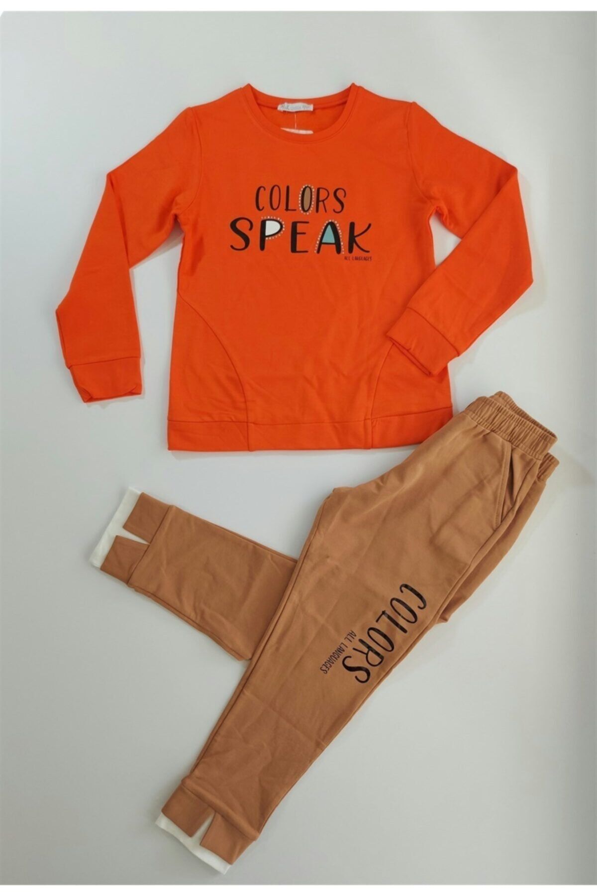 Kids orange store sweatsuit