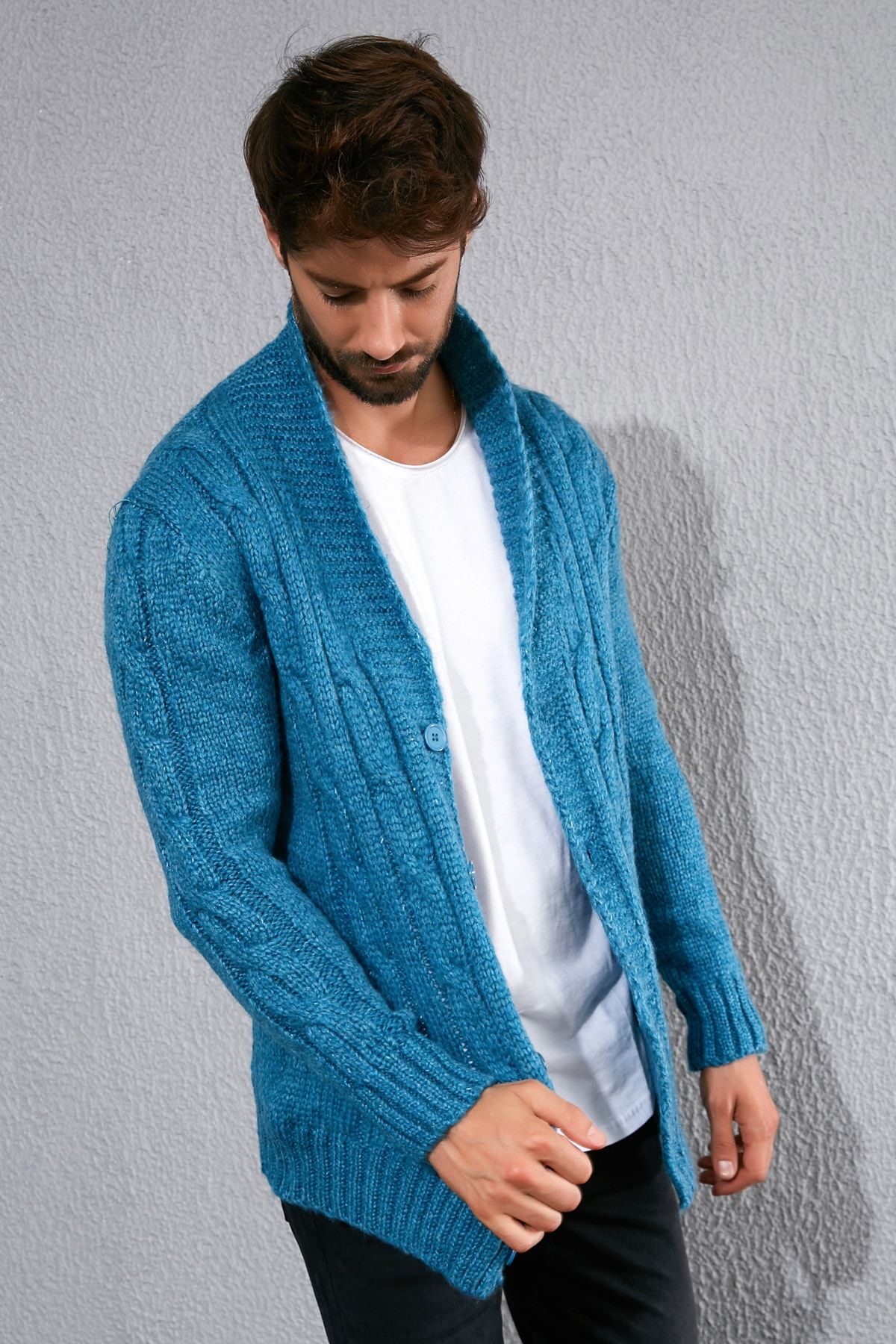 Turquoise blue best sale cardigan