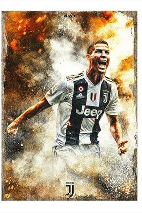 Cristiano Ronaldo Juventus Desenli Mdf Tablo TBLMGDK22818