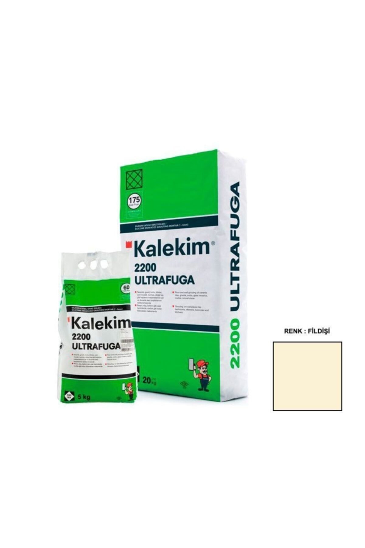 Kalekim Ultrafuga 2200 1-6mm Fildişi Derz Dolgusu 5kg 2230