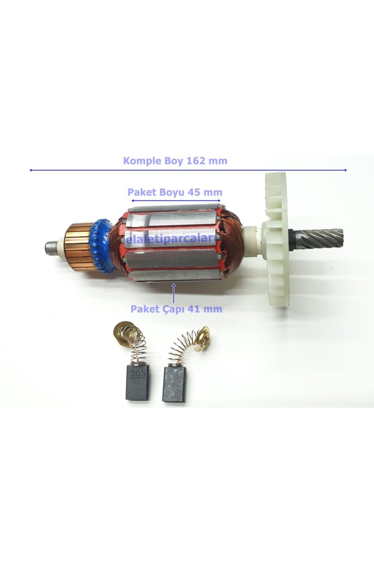 Nesta Makita Tipi 5704 R Endüvi Rotor Kollektör Ve Kömürü