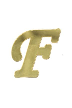 Yapışkanlı F Harf Gold Pleksi 4 cm 8923918909