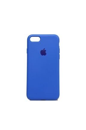Apple Iphone 7 Altı Kapalı Logolu Lansman Kılıf Kapak Koyu Mavi CLL0001