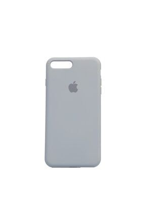 Apple Iphone 7/8 Plus Uyumlu Altı Kapalı Logolu Lansman Kılıf Kapak Gri CLL0005