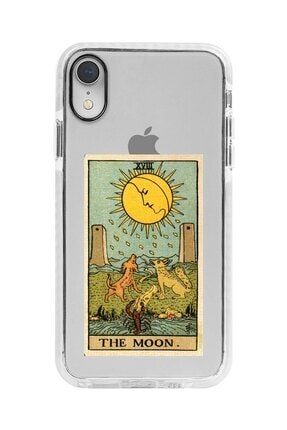 Iphone Xr Beyaz Kenarlı Anti Shock The Moon Desenli Telefon Kılıfı IPXRANTI-163
