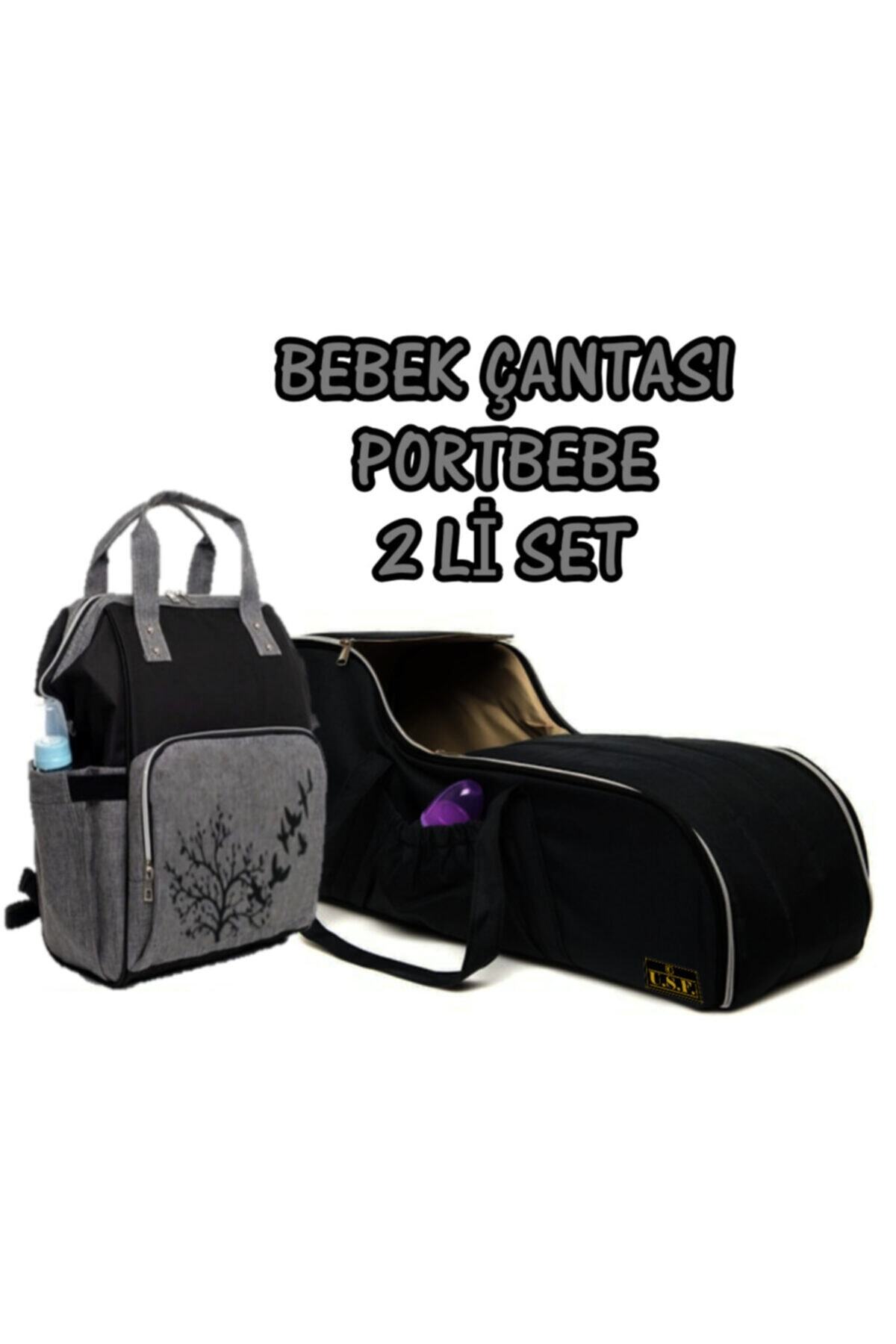USF Portbebe Ana Kucağı Puset Bebek Taşıma + Anne Bebek Bakım Çantası fotoğrafı 6 (önizleme)