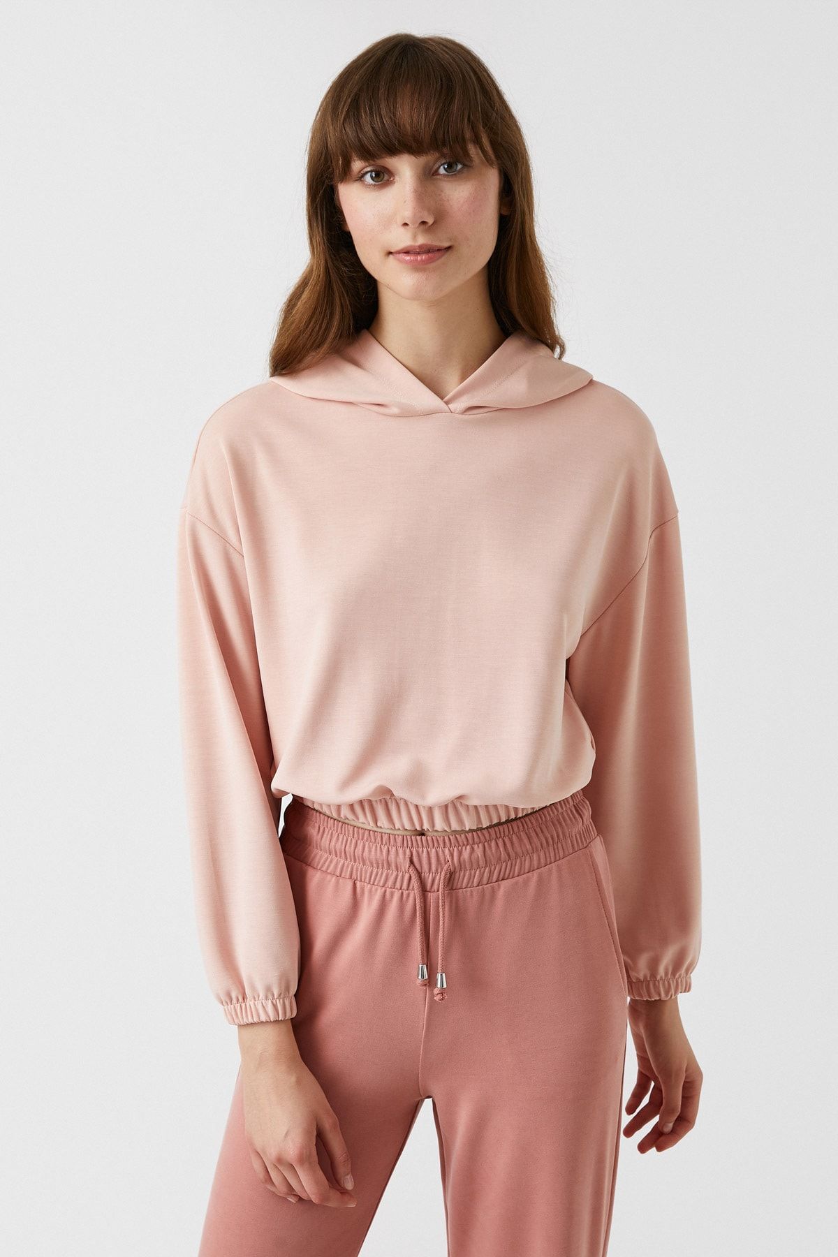 Koton Sweatshirt Rosa Relaxed Fit Fast ausverkauft
