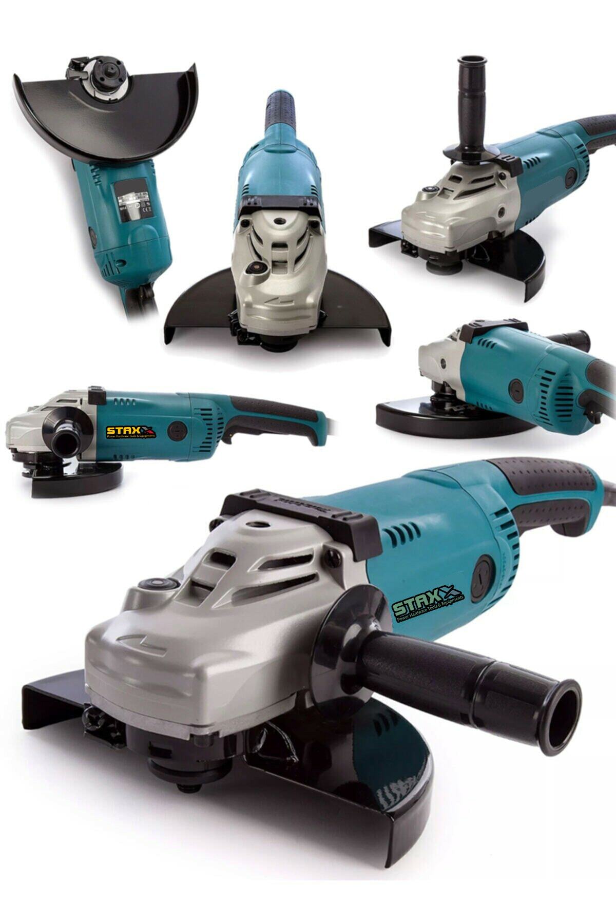 STAXX POWER Style Jl9030 4500 W Bakır Şanzuman Tam Profesyonel Büyük Taşlama Makinesi 230 Mm