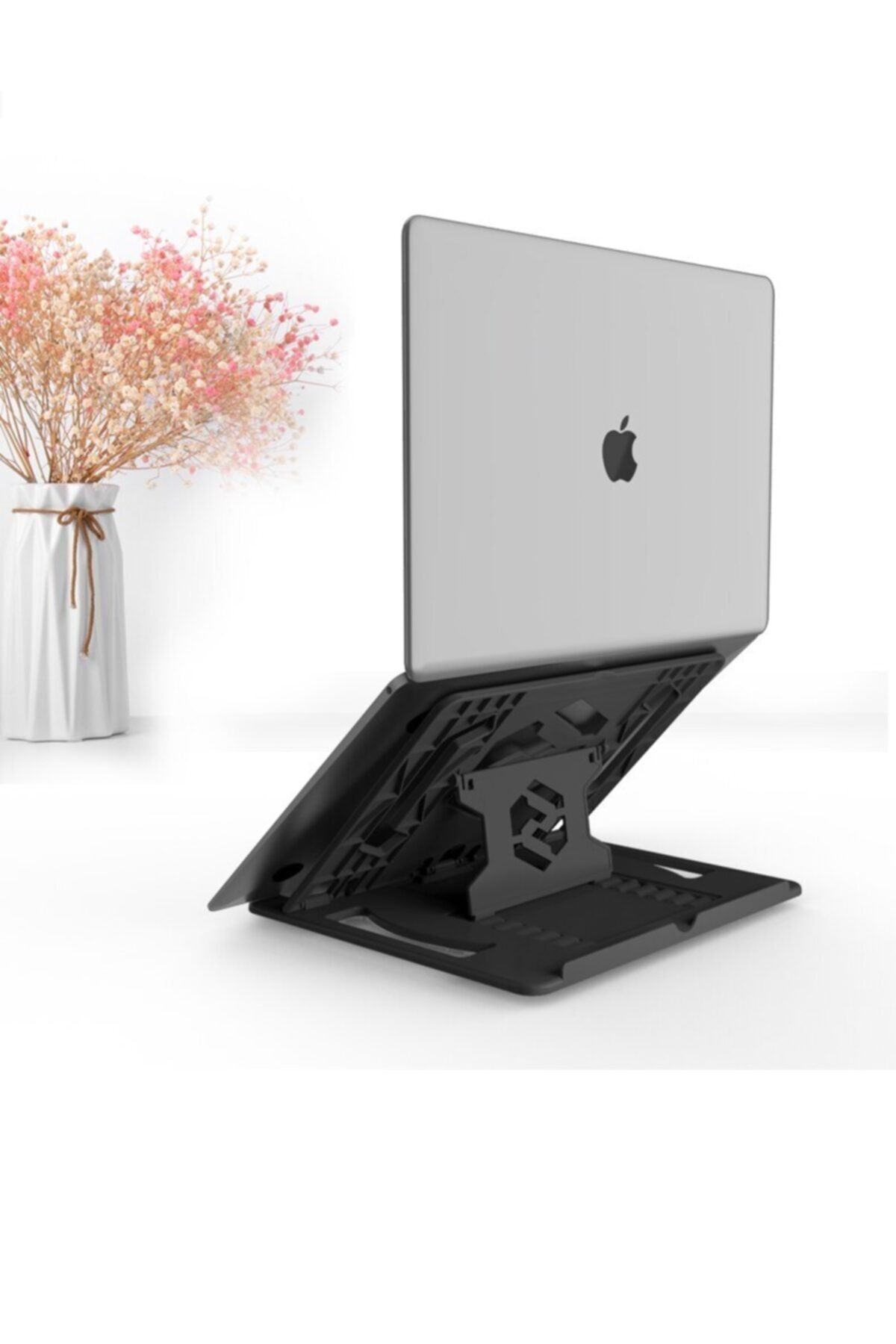 Ally Yükseklik Ayarlı Dizüstü Laptop-tablet Standı Telefon Tutucu Beyaz 6