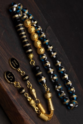 OTTOTESBİH Erkek Gümüş Püskül Gümüş Harfli Işlemeli Kuka Tesbih, Isimli Tespih