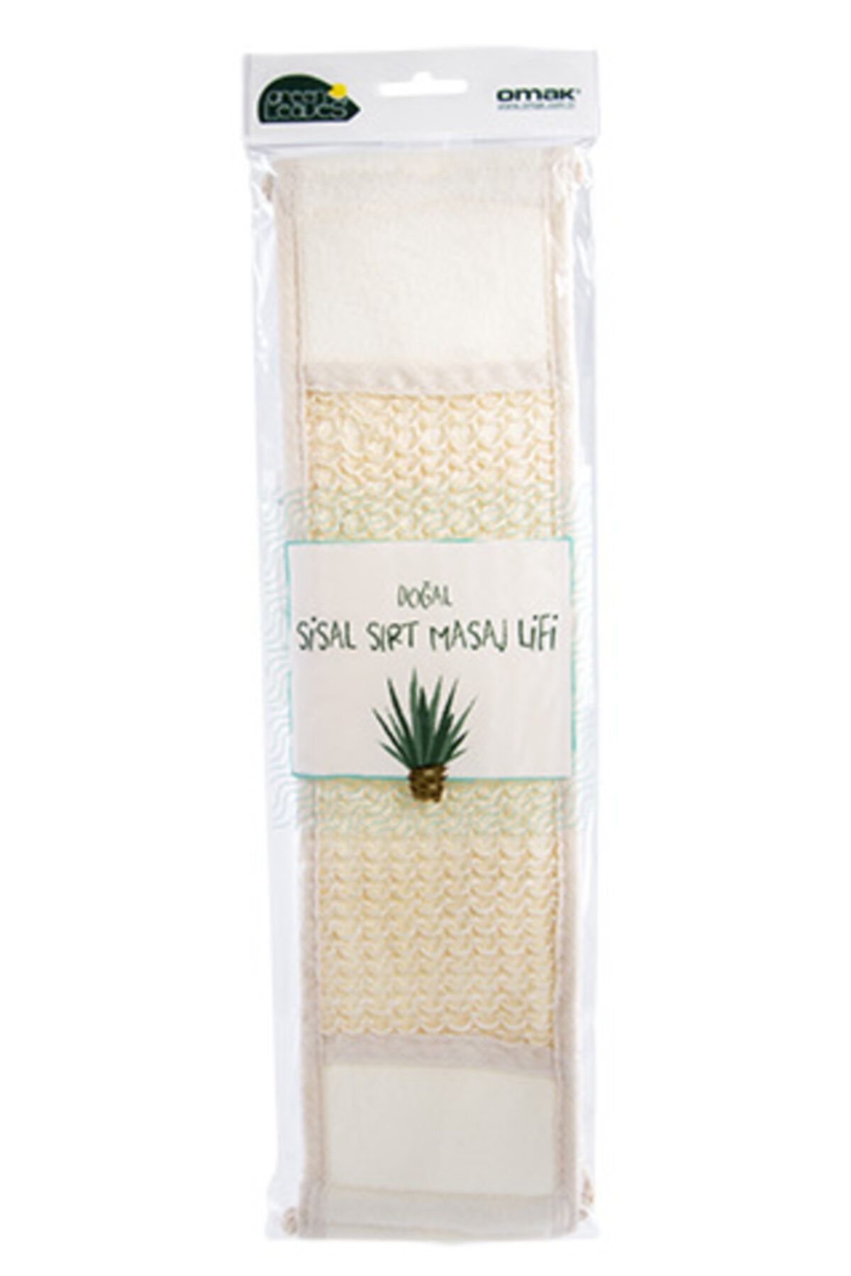 OMAK-Organic Sisal Bath Washcloth Set 3