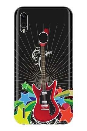 Via E3 Uyumlu Kılıf Baskılı Silikon Kapak Kırmızı Gitar Stk:311 CPD-CASPER-VIA-E3-311