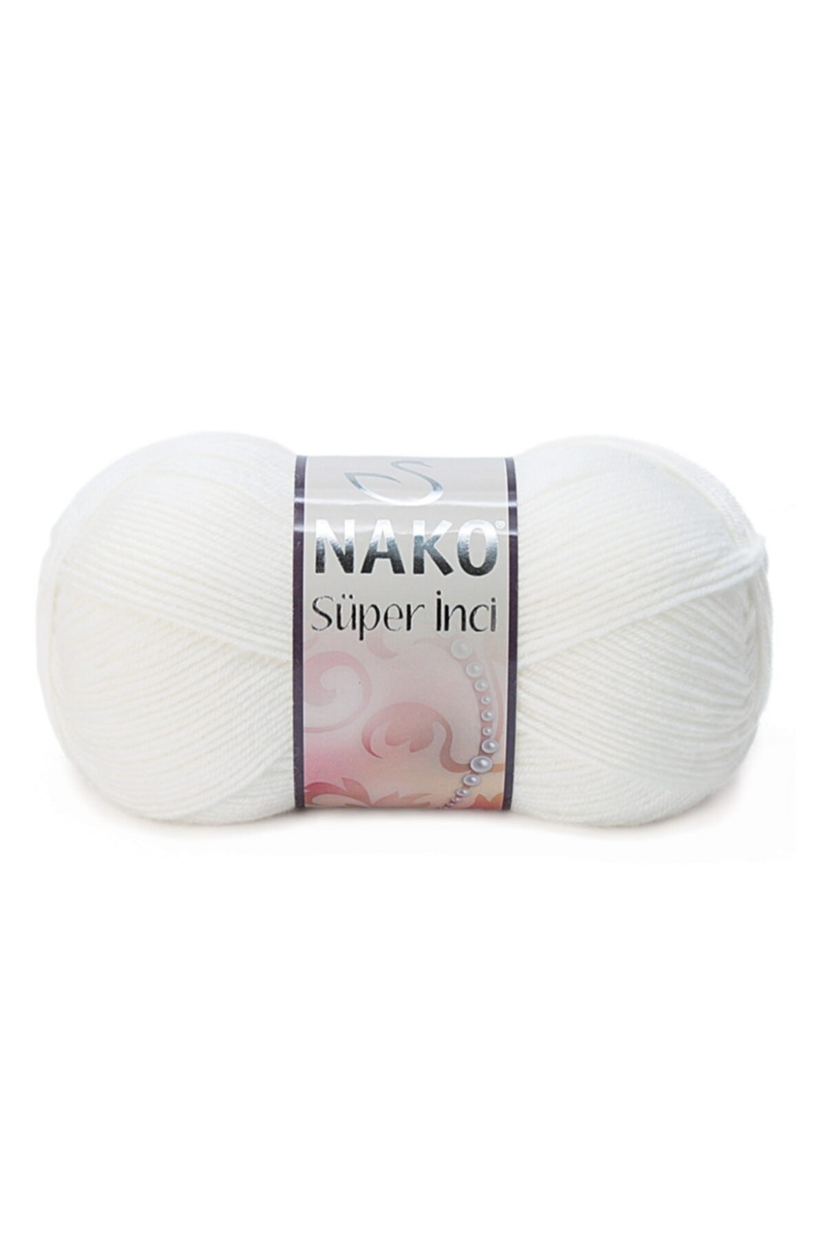 ( 5 Pcs ) Super Pearl 208 White Hand Knitting Rope Vest Cardigan Sweater Yarn Baby Rope