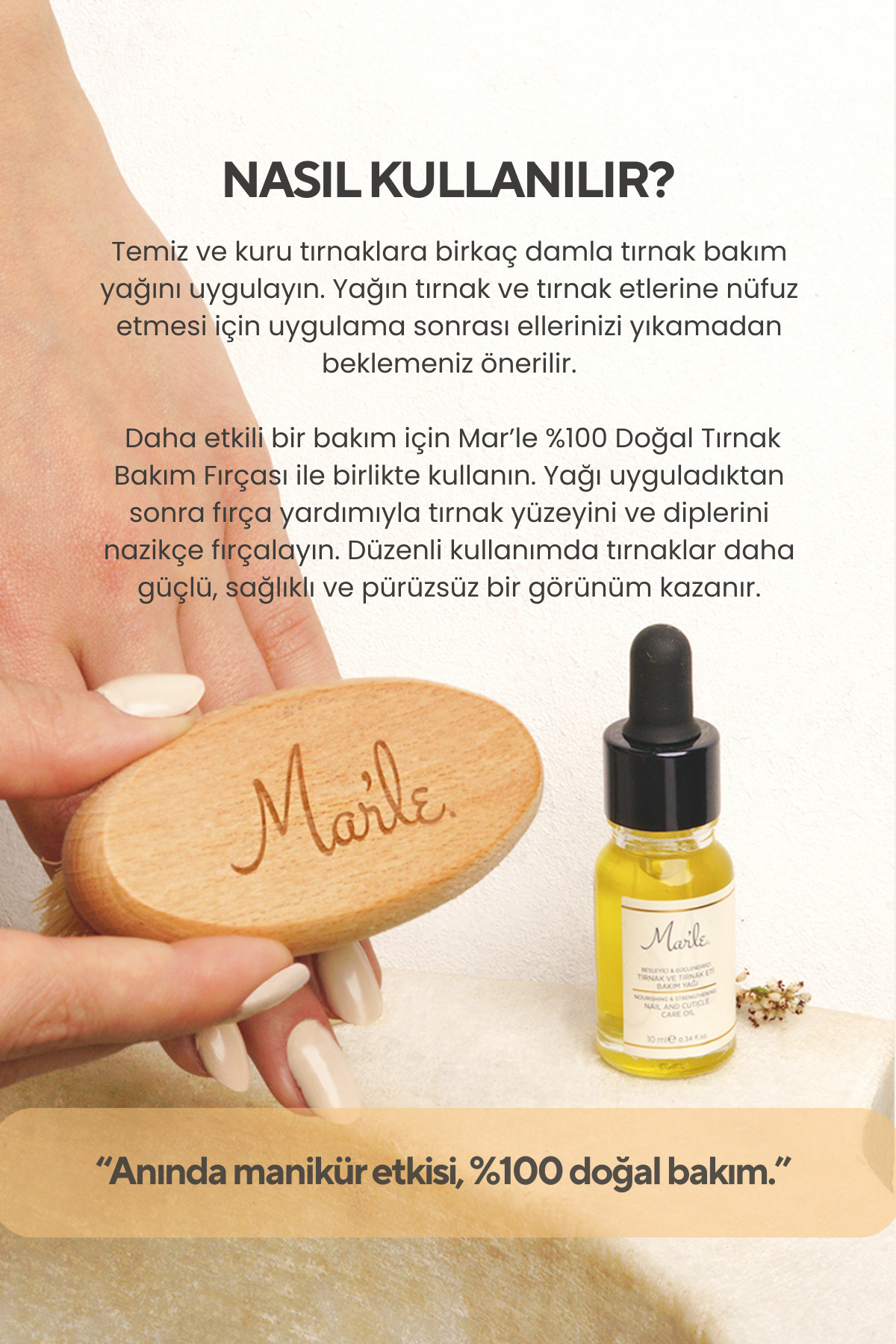 ست مراقبت از ناخن ۱۰۰٪ طبیعی مغذی و تقویت‌کننده Mar'le — 8683574400128 — تصویر 5 از 8