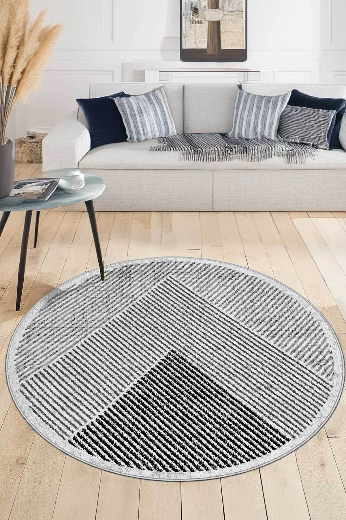 Digital Washable Anti-Slip Grey Anthracite Living Room Rug Kitchen Rug Runner Balcony Rug