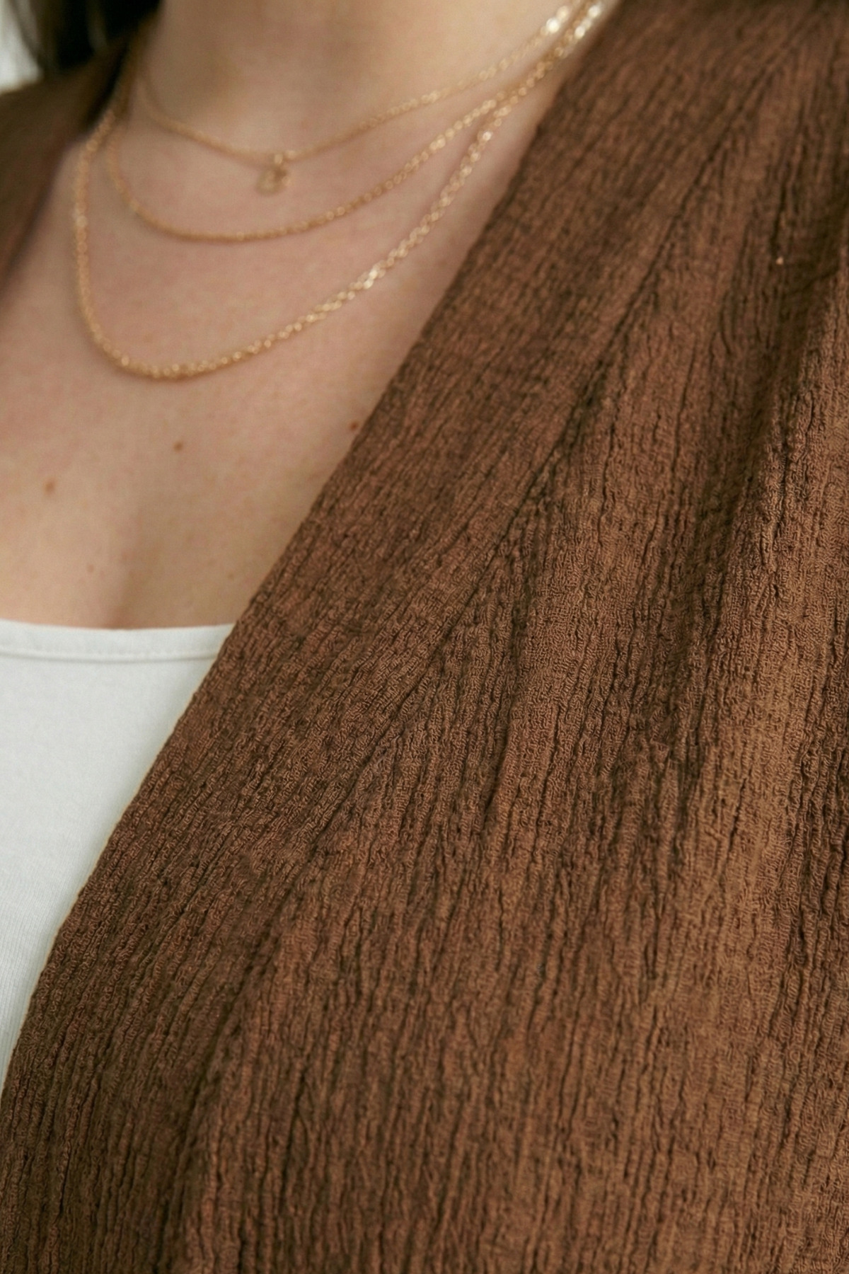 Talvien  Büyük Beden Kimono Hırkalı 2’li Takım – Bürümcük Kumaş Oversize Şık Set - Görsel 6