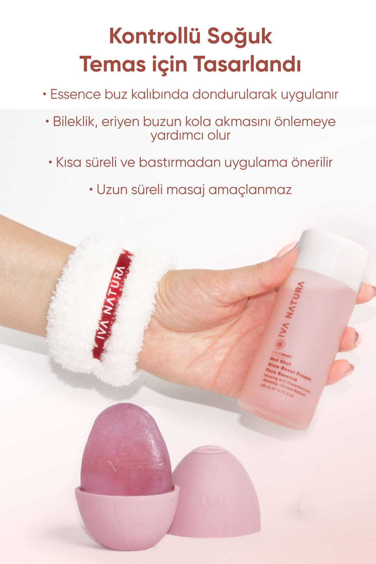 Red Face Shot - Frozen Face Essence 3'lü Set (ESSENCE BİLEKLİK HAVLU BUZ KALIBI) — RedShot3 — تصویر 3 از 8
