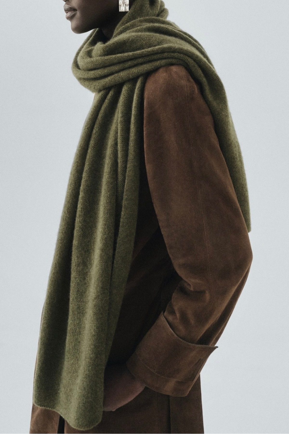 Noi Belis  Kadın Puffy Yumuşak Dokulu Triko Atkı AW25AT0002