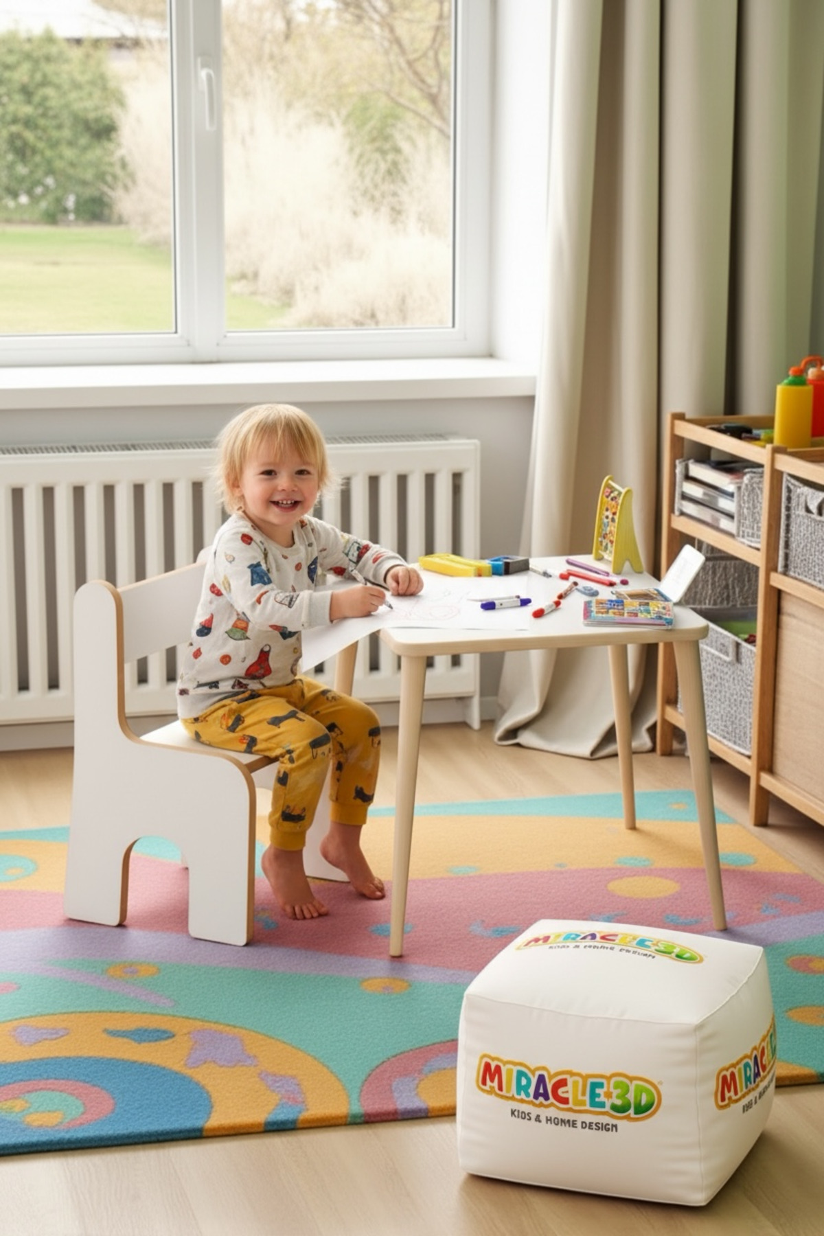 Children's Play Activity Desk And Chair, Activity Desk, summer-delete Desk (2-4 years old)