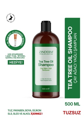 zinderm Çay Ağacı Şampuanı - Arındırıcı Ve Dengeleyici Tuzsuz Çay Ağacı Yağı ...