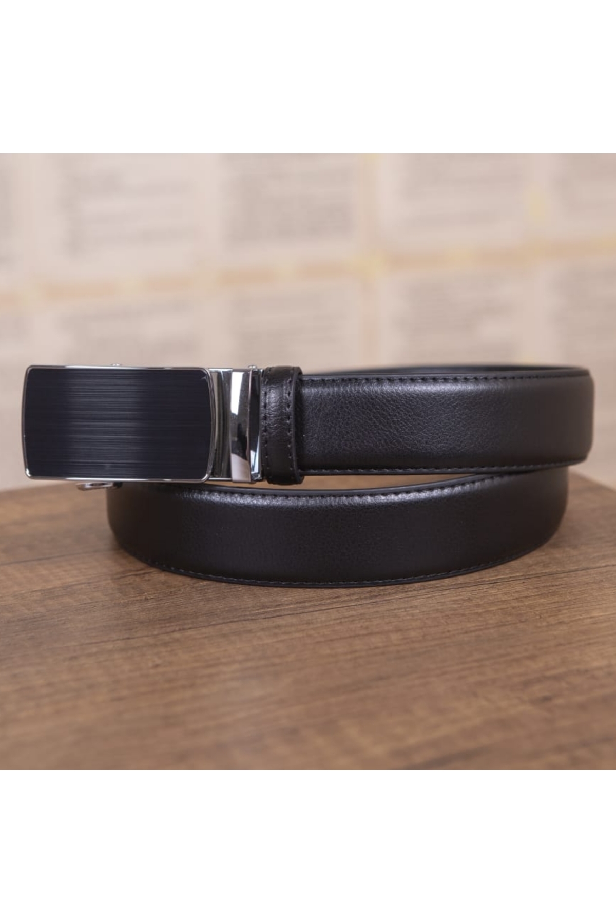 KASVA DERİ  3.5 Cm Otomatik Kemer - Görsel 3