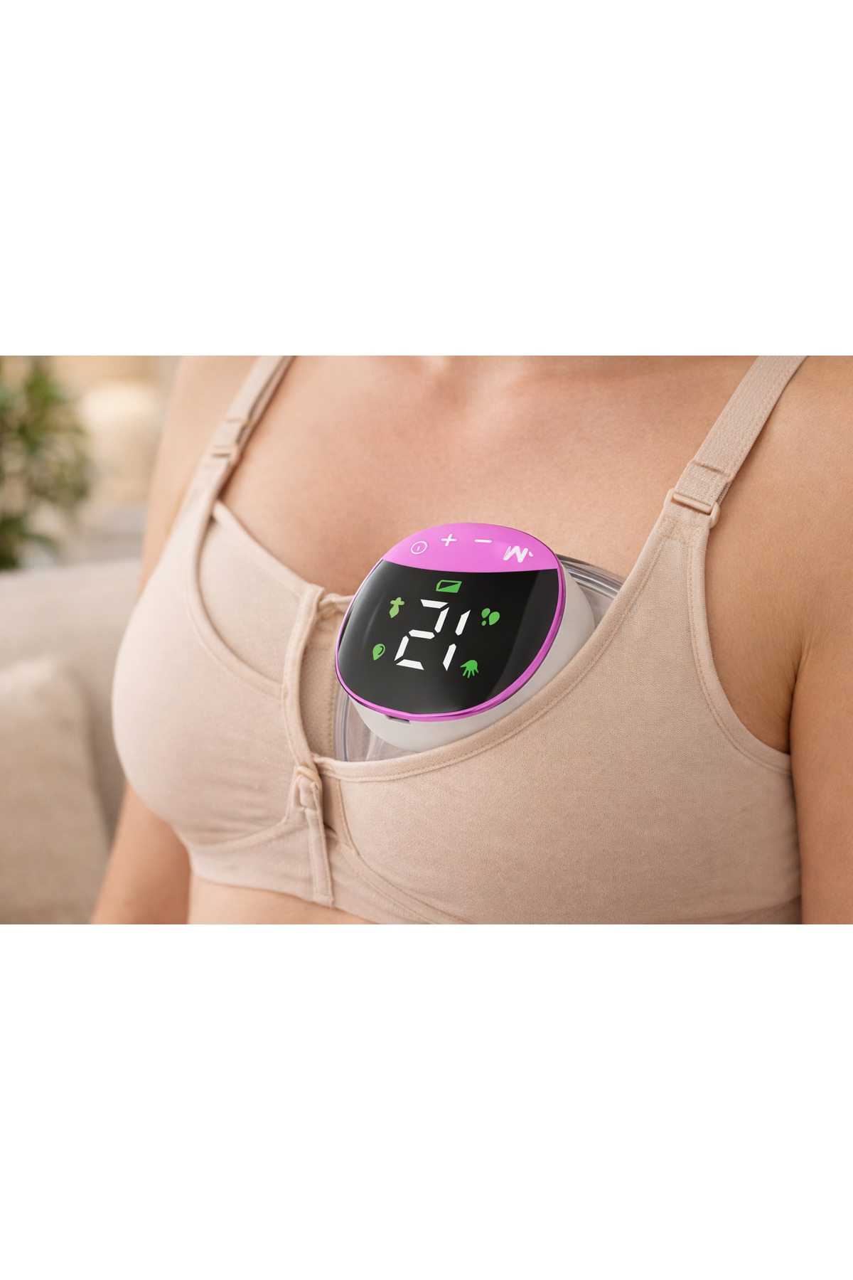 MorBebe Elektrikli Giyilebilir Süt Pompası I Kablosuz Süt Pompası I Taşınabilir Süt Pompası fotoğrafı 2 (önizleme)