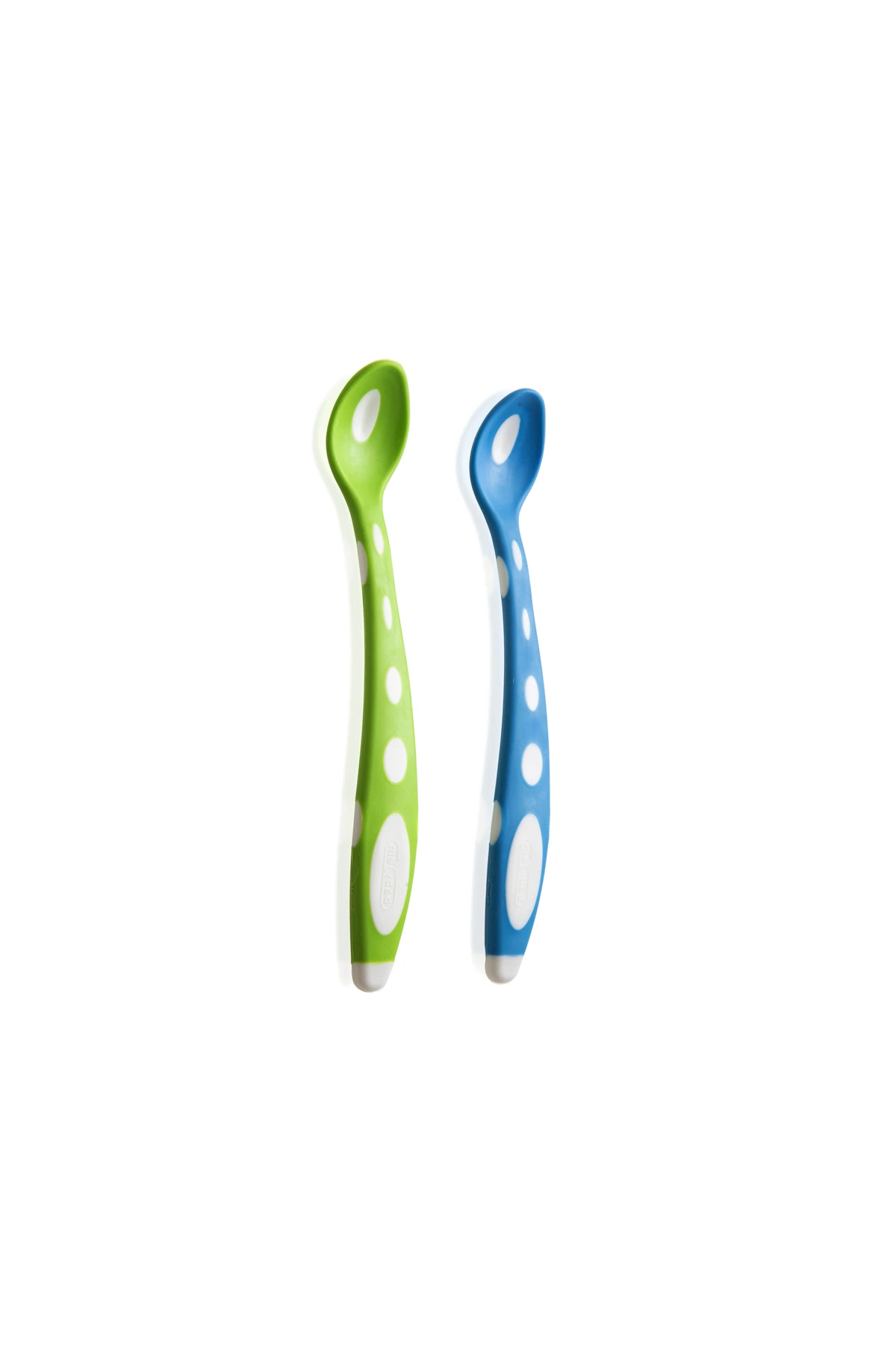 Babyjem Silikon Mama Kaşığı Yeşil - Mavi fotoğrafı 2 (önizleme)