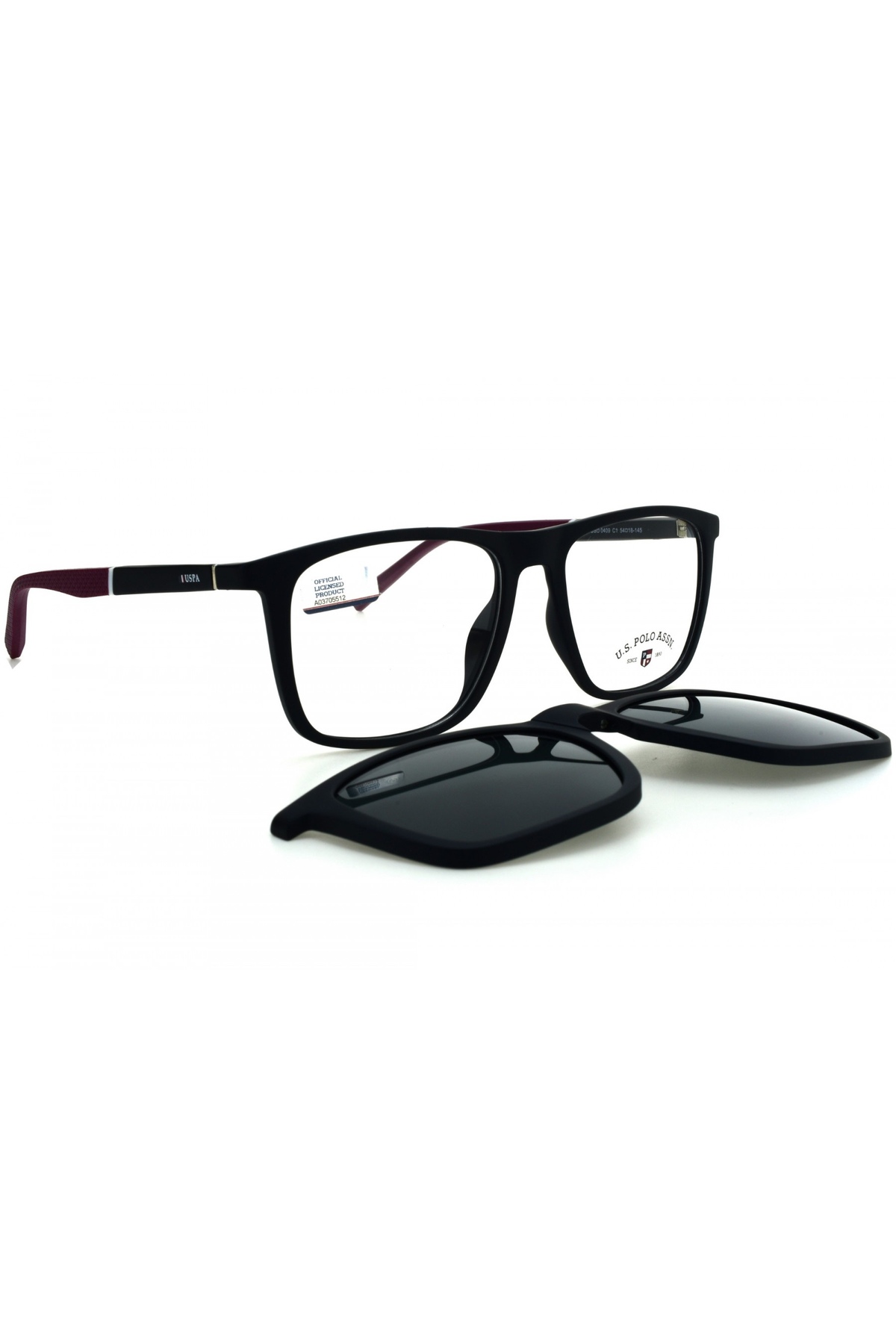 یو اس پولو عینک آفتابی پلاریزه یقه گرد USO 0409 C1 U.S. POLO ASSN با محافظ نور آبی