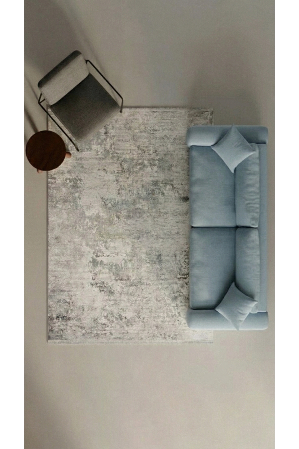 Forvia-Cream-Beige-Gray-Acrylic-Living Room,Living Room-Carpet–Robot Vacuum Cleaner-Special Size-Modern-Geometric-Series