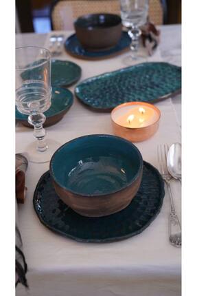 Niyugen Toprak Serisi Çorba Ve Salata Kasesi Mavi