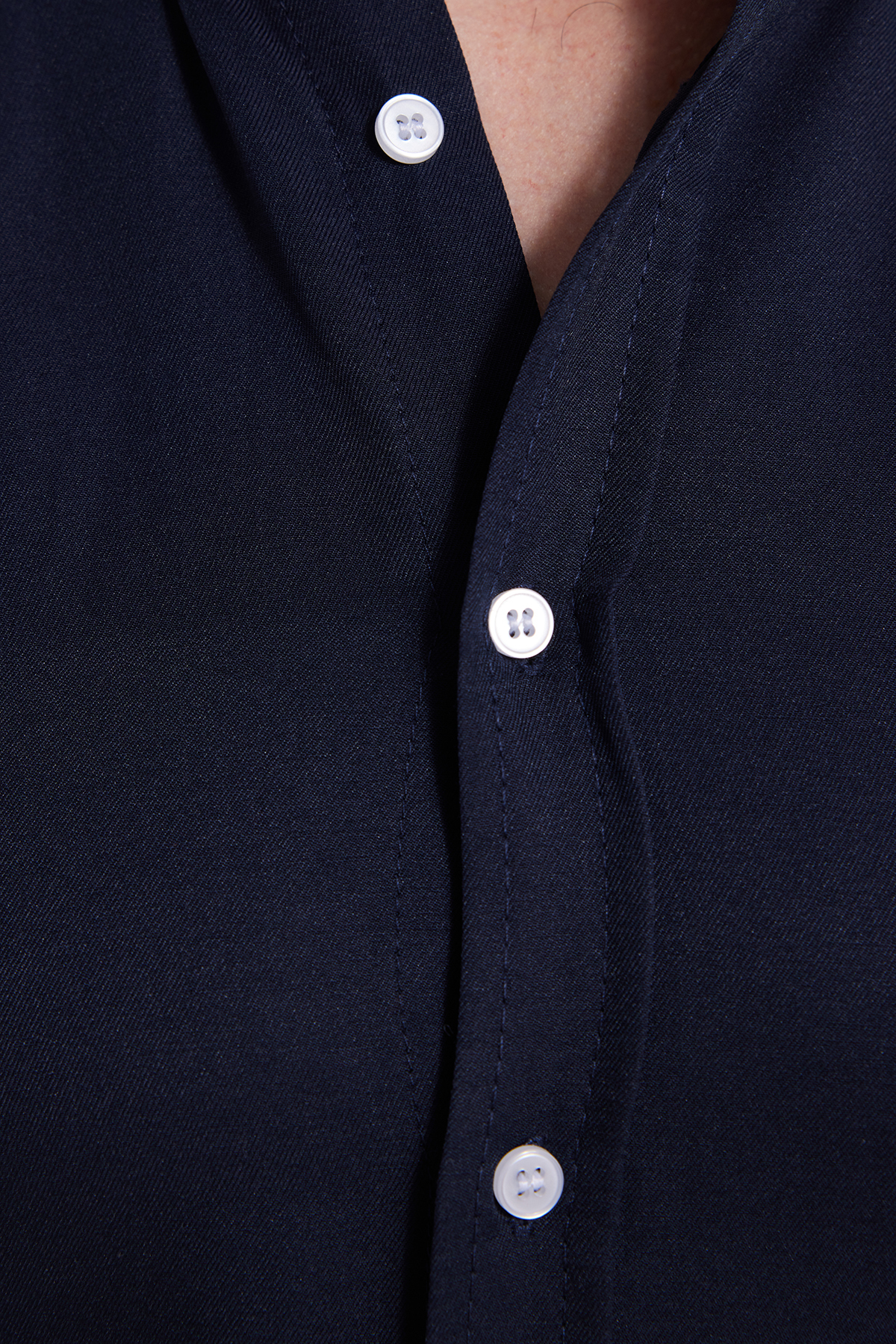 Tudors  Slim Fit Uzun Kollu Düğmeli Yaka Pamuklu Kolay Ütü Düz Erkek Gömlek - Görsel 5