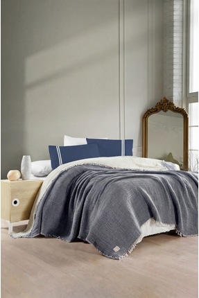 Vintero Home Müslin Dokulu %100 Pamuk Çift Kişilik Pike Seti 200x240 cm