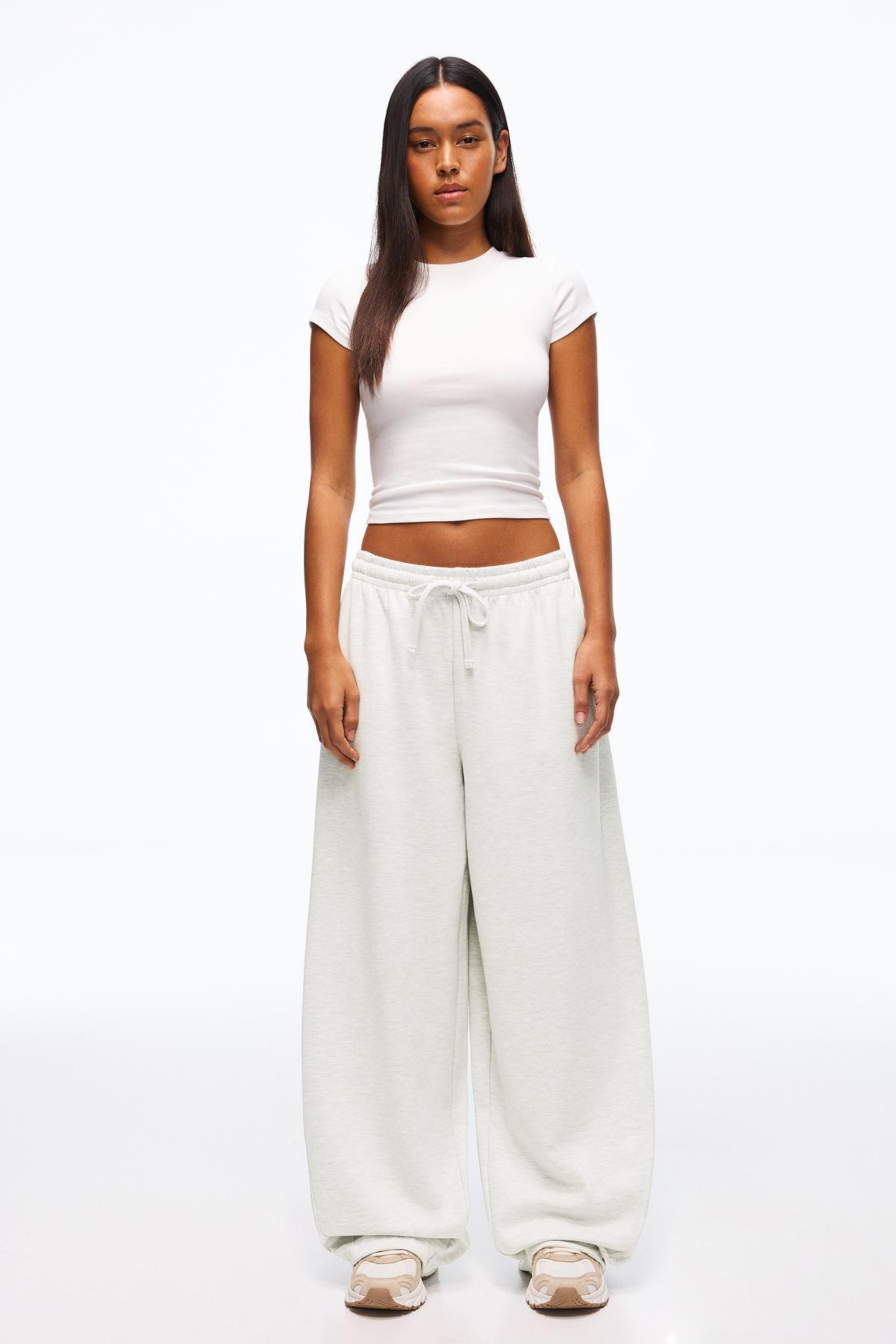 Bershka  Stoperli barrel fit şardonlu eşofman altı - Görsel 2