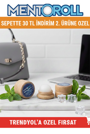 Mentoroll Mentol Taşı | Mıgren taşı Menthol Baş Ağrısı Rahatlatıcı, Şakak Ser...