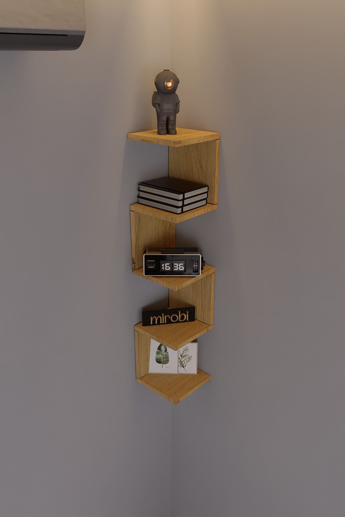 Artix Zigzag Wall Shelf Rivoli