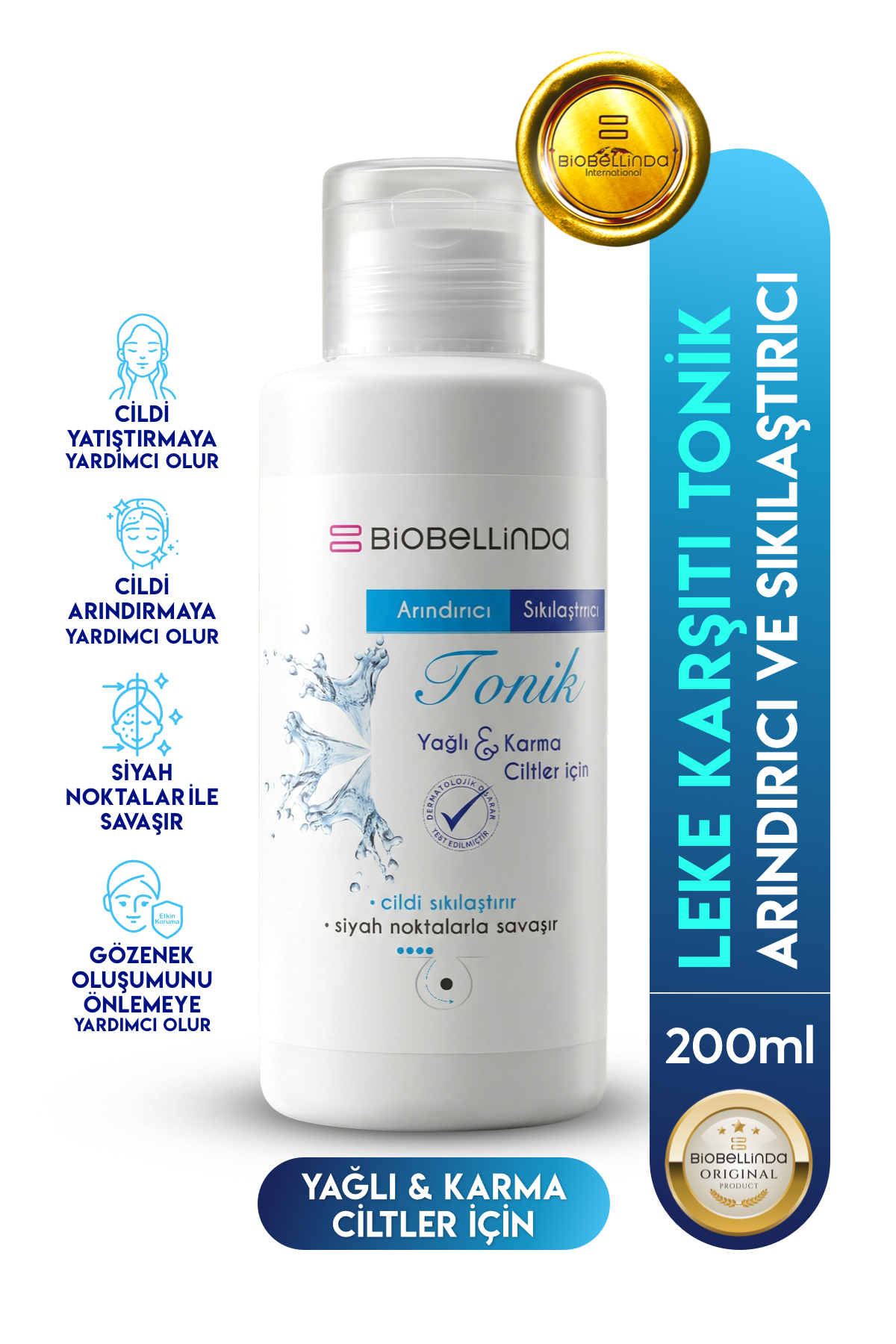 BioBellinda Arındırıcı Sıkılaştırıcı Tonik Cildi Yatıştıran Ve Nefes Almasını Sağlayan Özel Formül 200 ml — BL96_rollback