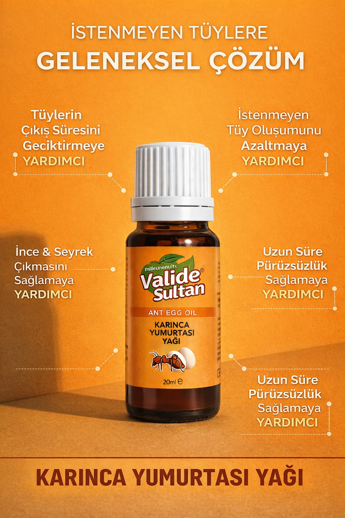 Tüy Dökücü Tüy Azaltıcı Karınca Yumurtası Yağı %100 Saf Limon Yağı Tüy — KLY1 — تصویر 7 از 8