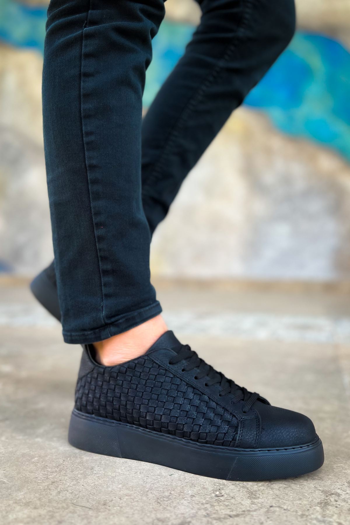 کفش اسنیکر Zerenyus مردانه پارچه | SZ90001 - تصویر 2