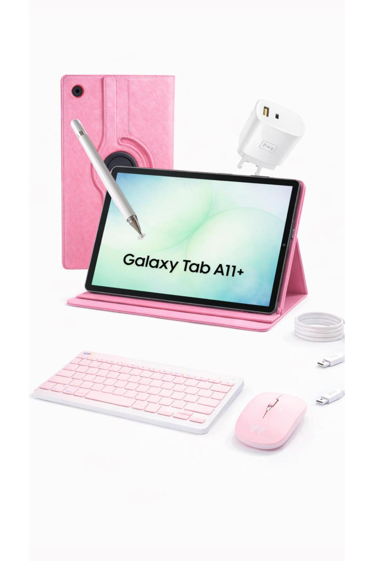 Galaxy Tab A11 Plus 6gb 128gb 11 İNÇ (KALEM HEDİYE) Kılıf Başlık Klavye Mouse Tü