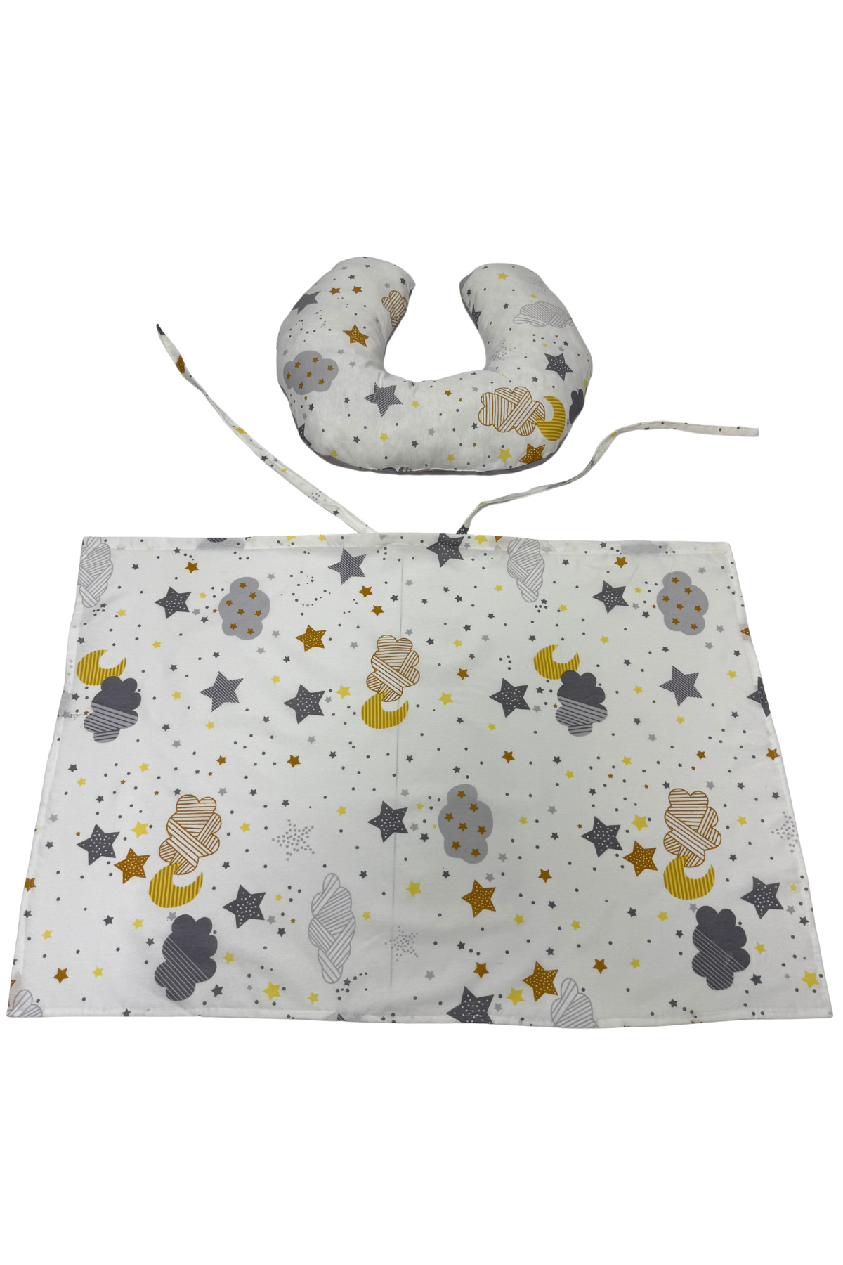 Happy Baby Dikiş Atölyesi 10’lu Babynest Puset Örtüsü Alt Açma Emzirme Yastığı Emzirme Önlüğü Ana Kucağı fotoğrafı 7 (önizleme)