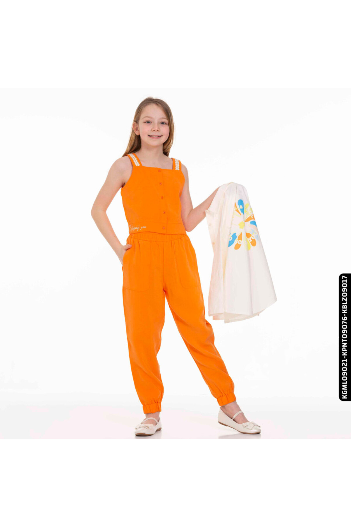 XO Kids Kız Papatya Gömlek 8-14 Yaş 34313 Kgml09021 fotoğrafı 4 (önizleme)