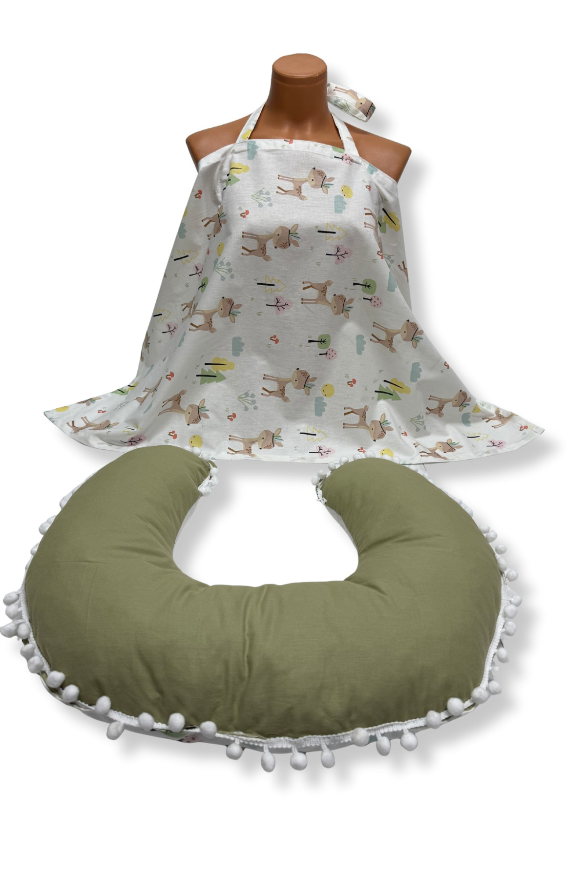 Happy Baby Dikiş Atölyesi 10’lu Babynest Puset Örtüsü Alt Açma Emzirme Yastığı Emzirme Önlüğü Ana Kucağı fotoğrafı 7 (önizleme)