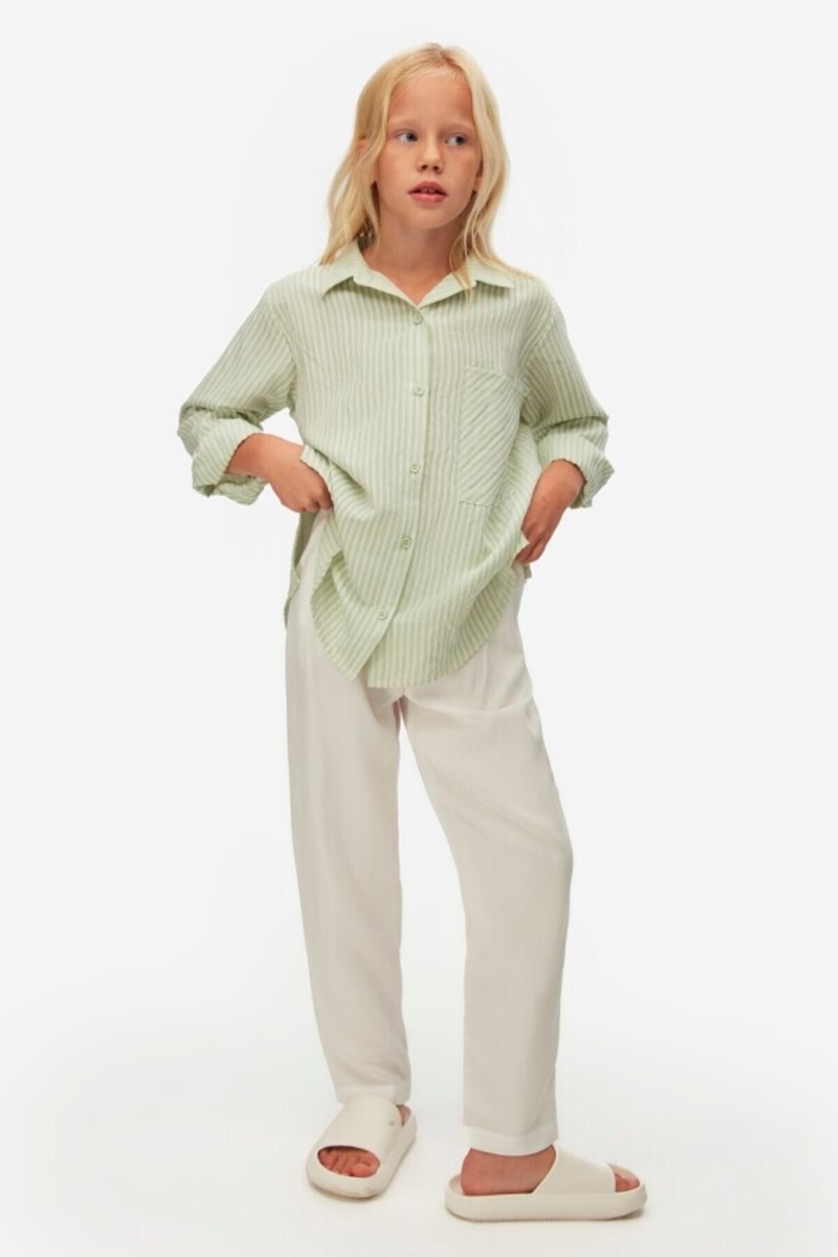 xo kids moda Kız Çocuk Gömlek 8-14 Yaş 38328 fotoğrafı 5 (önizleme)