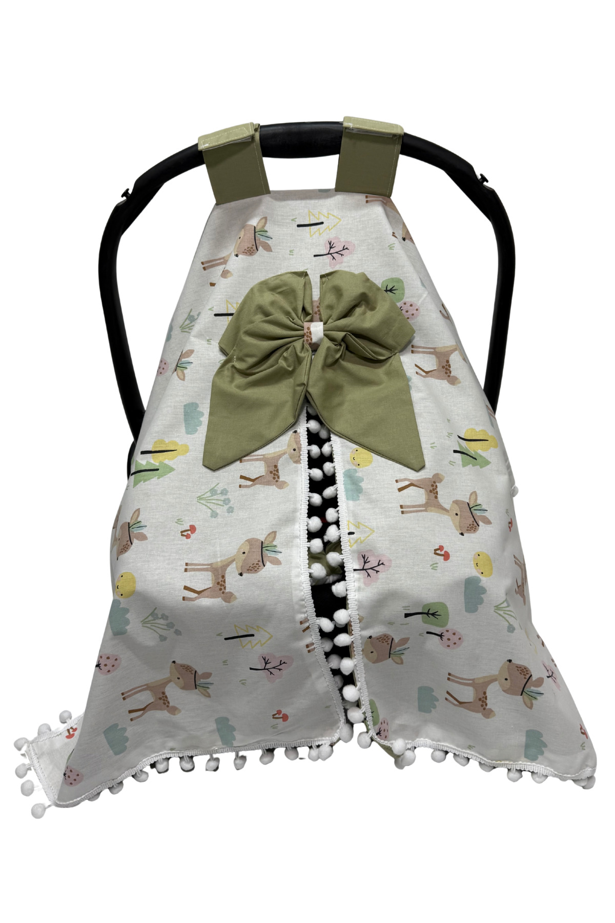 Happy Baby Dikiş Atölyesi 10’lu Babynest Puset Örtüsü Alt Açma Emzirme Yastığı Emzirme Önlüğü Ana Kucağı fotoğrafı 4 (önizleme)