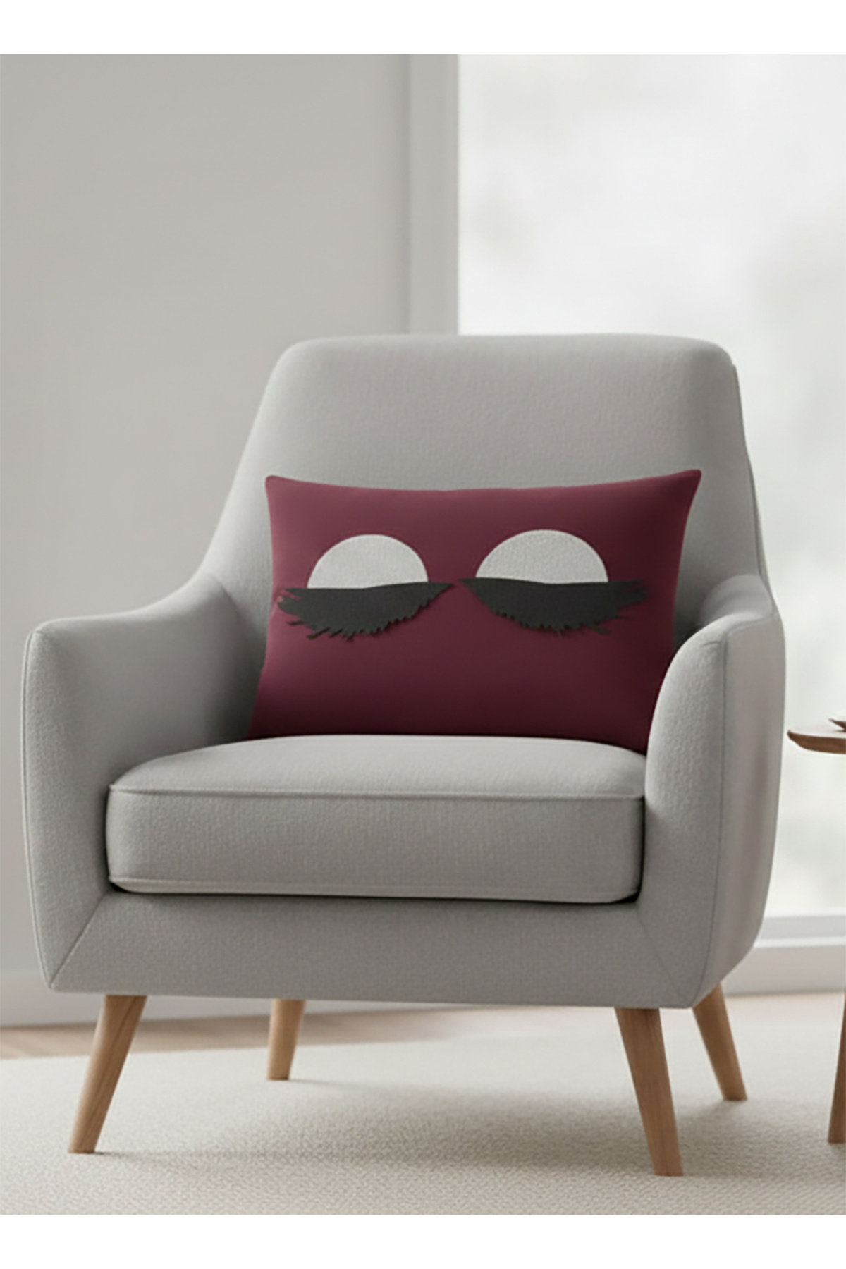 Stainproof Wipeable Eyelash Pillow Sham 50*32 cm