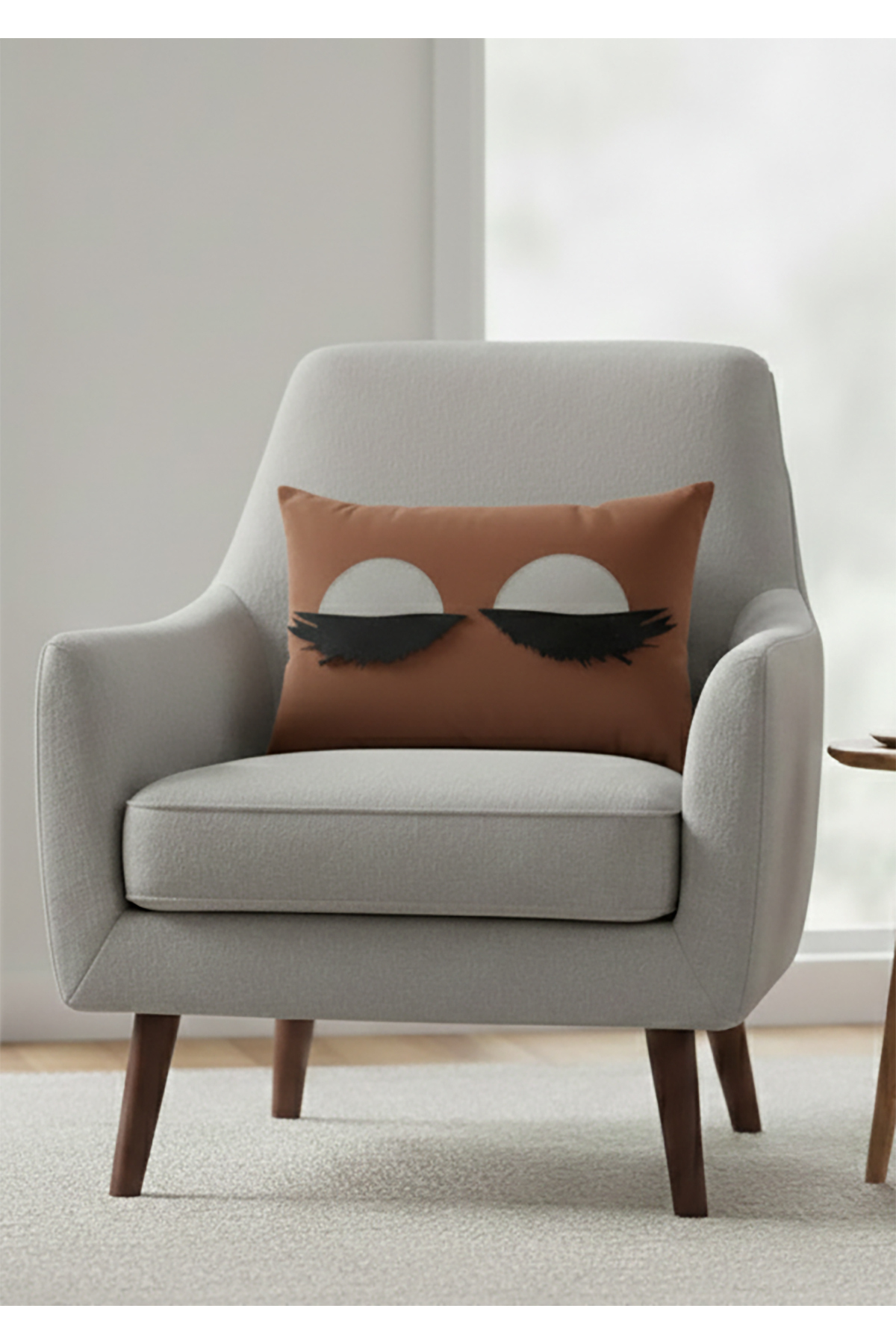 Stainproof Wipeable Eyelash Pillow Sham 50*32 cm