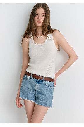 Mavi Rosie 90lar Gölgeli Indigo Mavisi Jean Şort 1447487078