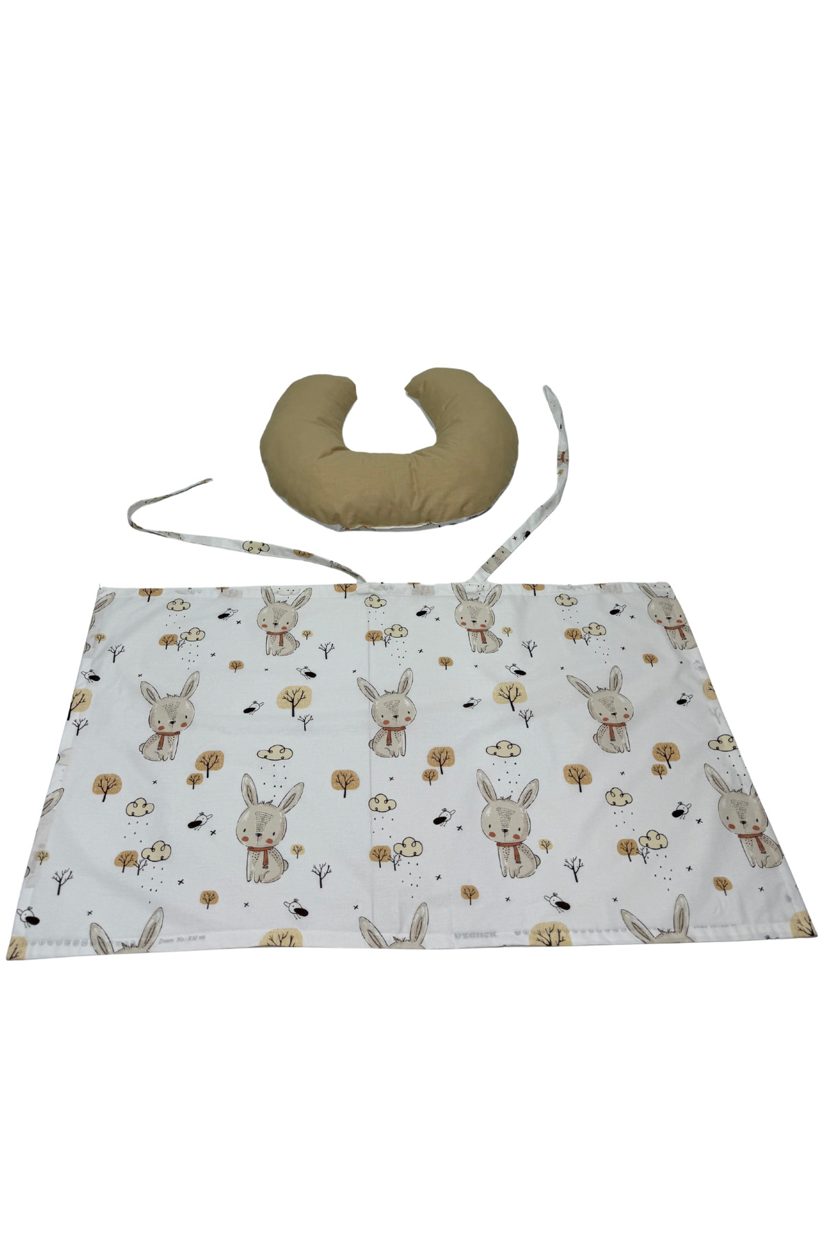 Happy Baby Dikiş Atölyesi Emzirme Yastığı Emzirme Önlüğü Emzirme Örtüsü Pamuklu Kumaş Yenidoğan Bebek Ürünleri fotoğrafı 2 (önizleme)