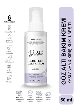 DUDELNA Yaşlanma Karşıtı Göz Altı & Çevresi Bakım Kremi | Torbalanma & Morluk...